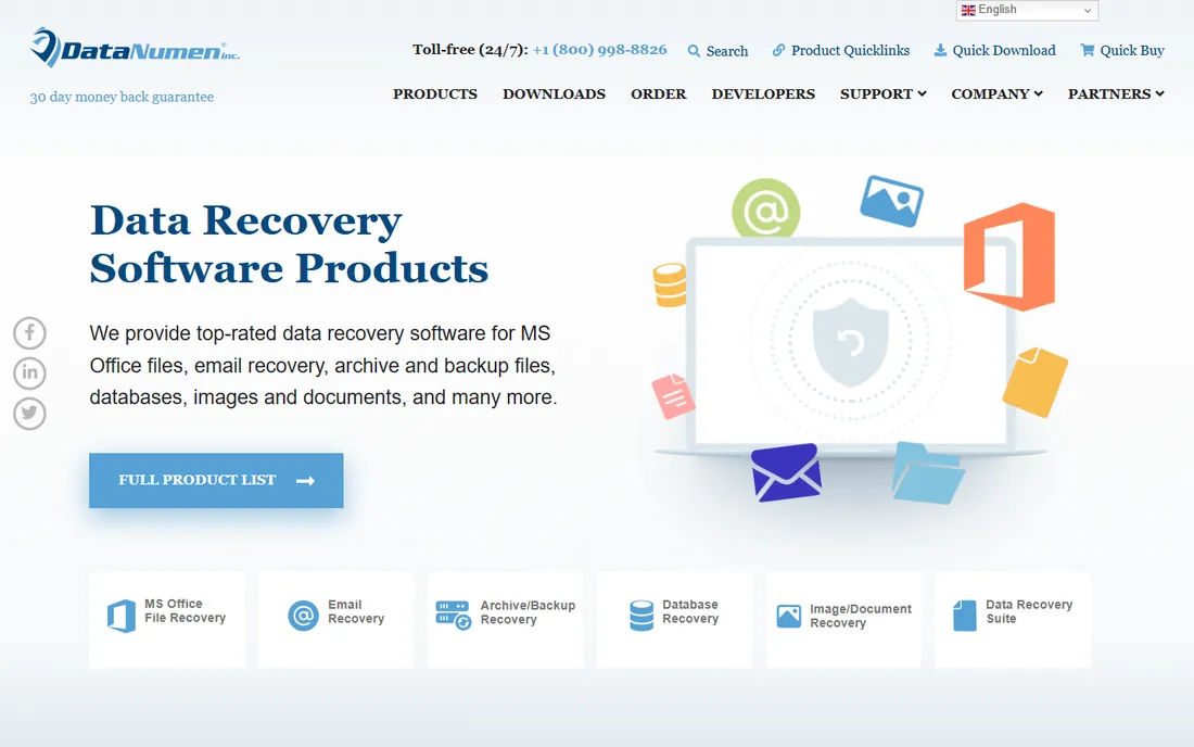 DataNumen homepage