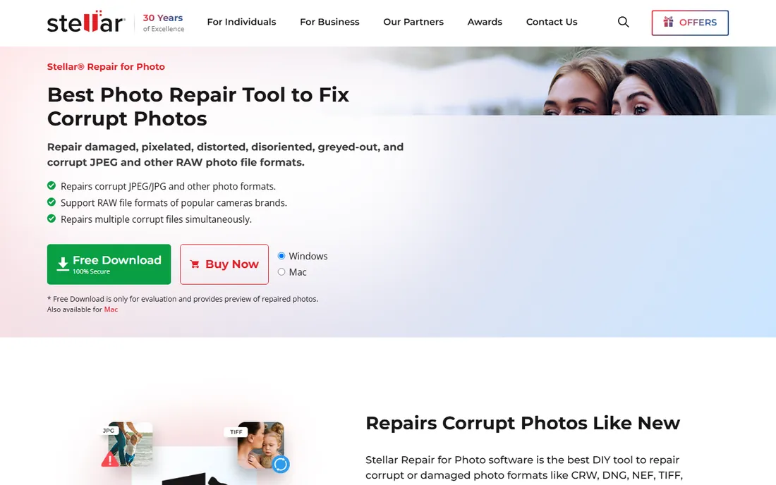 Stellar Repair for Photo homepage