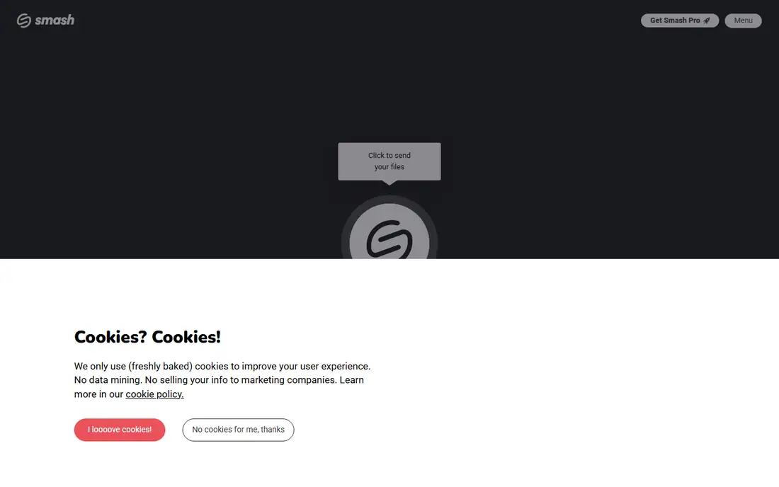 Smash homepage
