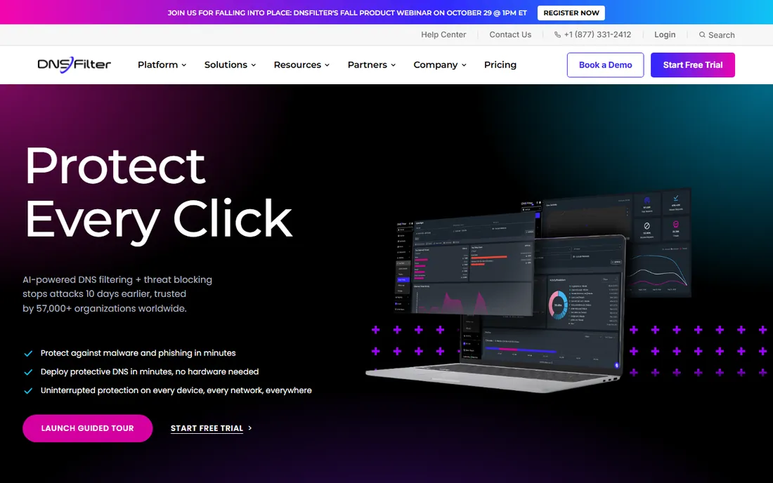 DNSFilter homepage