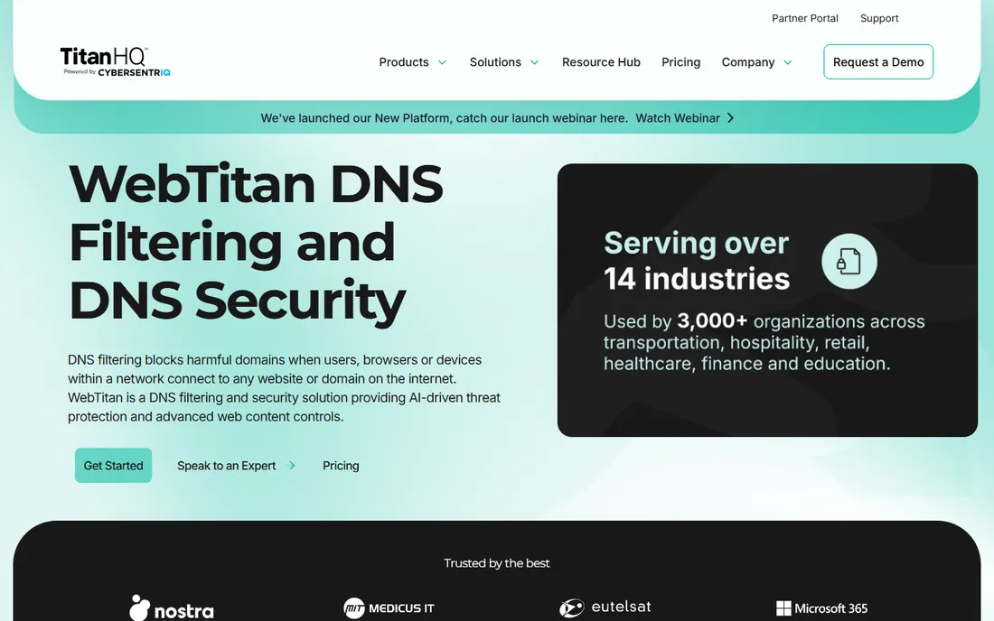 WebTitan homepage