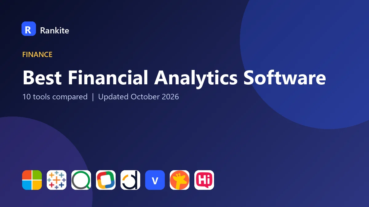 Best Financial Analytics Software in 2026: 10 Tools Compared