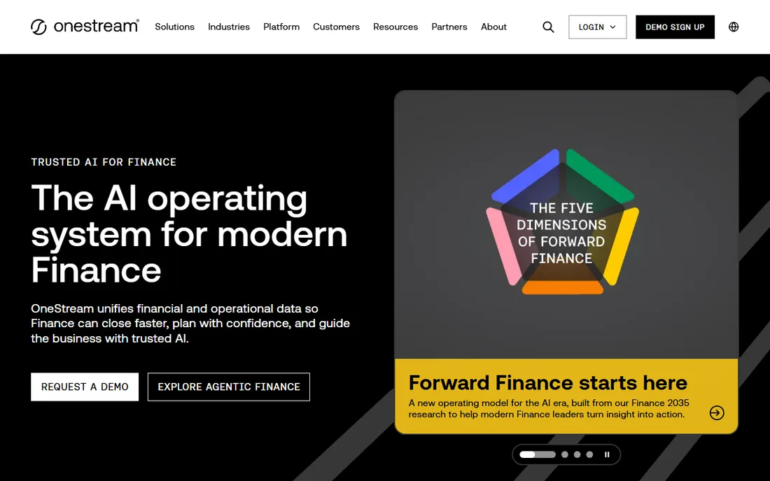 OneStream homepage