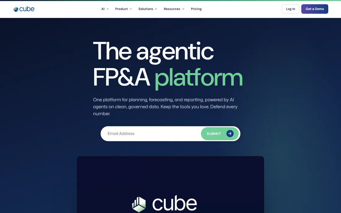 Cube homepage