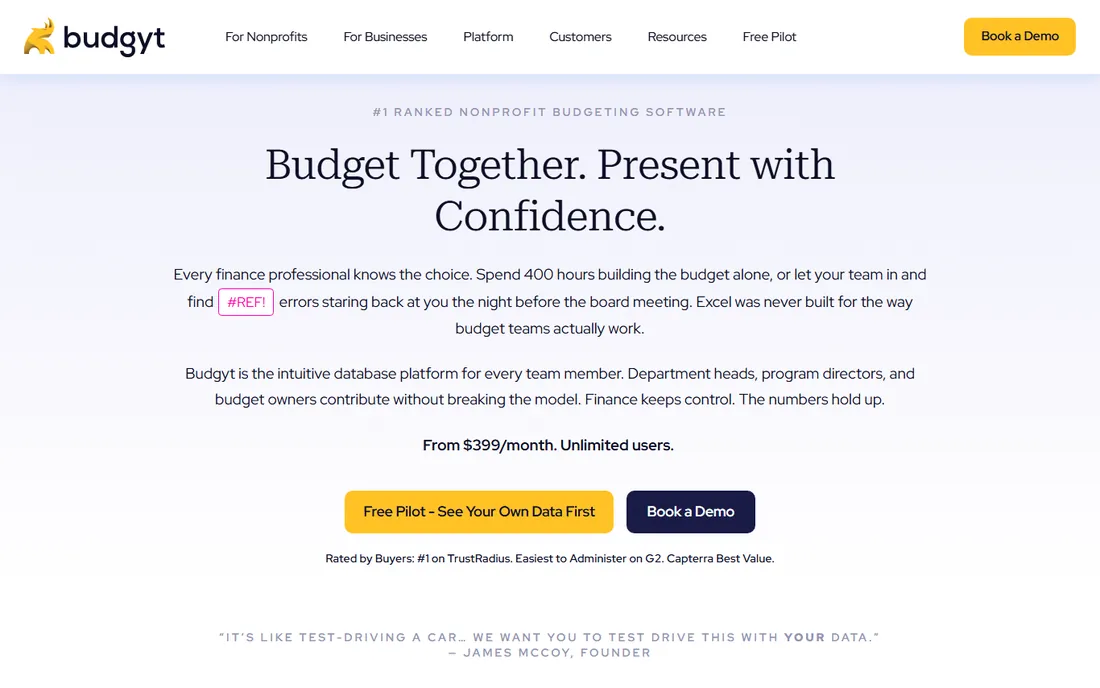 Budgyt homepage