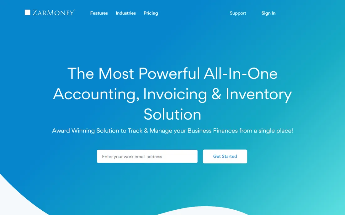 ZarMoney homepage