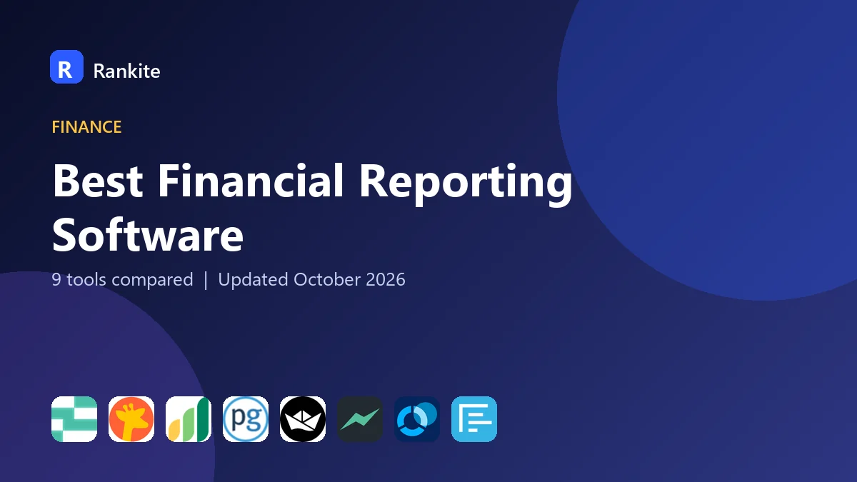 Best Financial Reporting Software in 2026: 9 Tools Compared