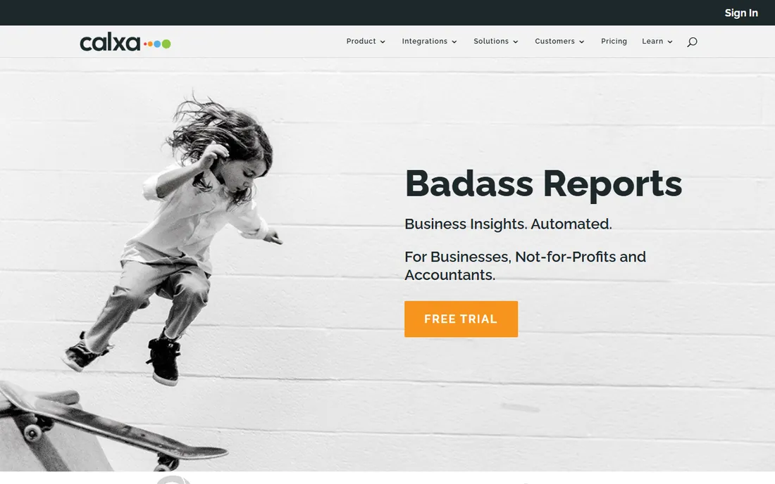 Calxa homepage