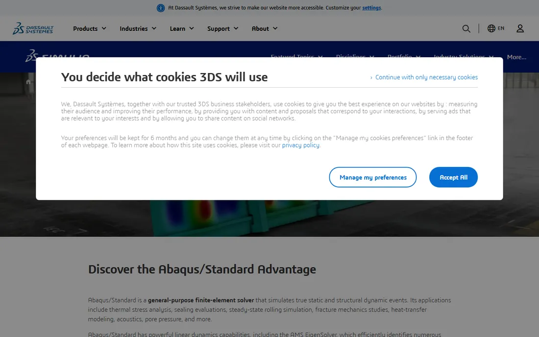 Abaqus homepage