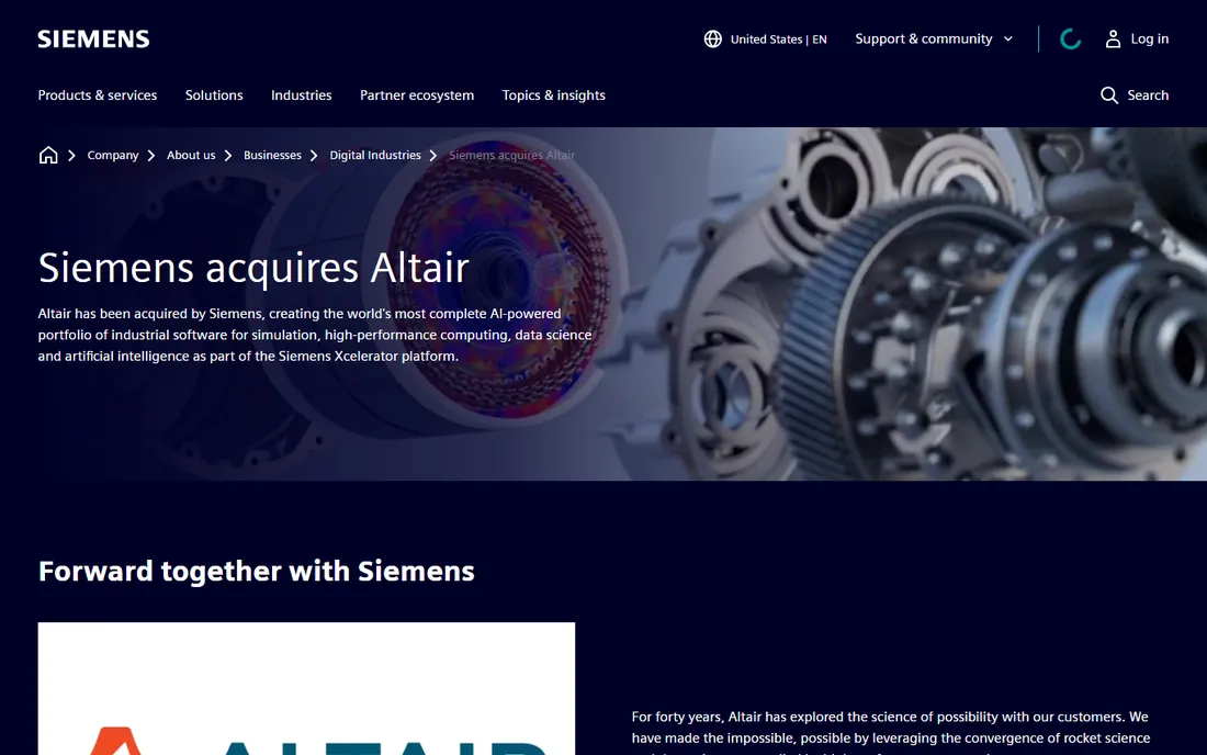 Altair HyperWorks homepage