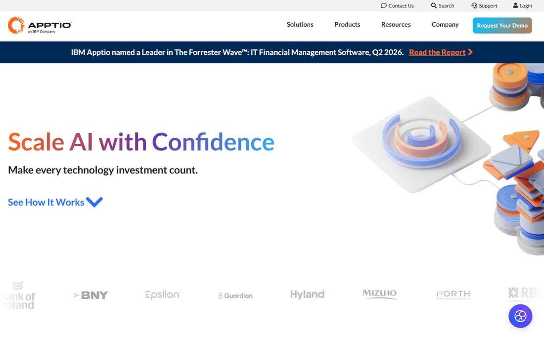 Apptio Cloudability homepage