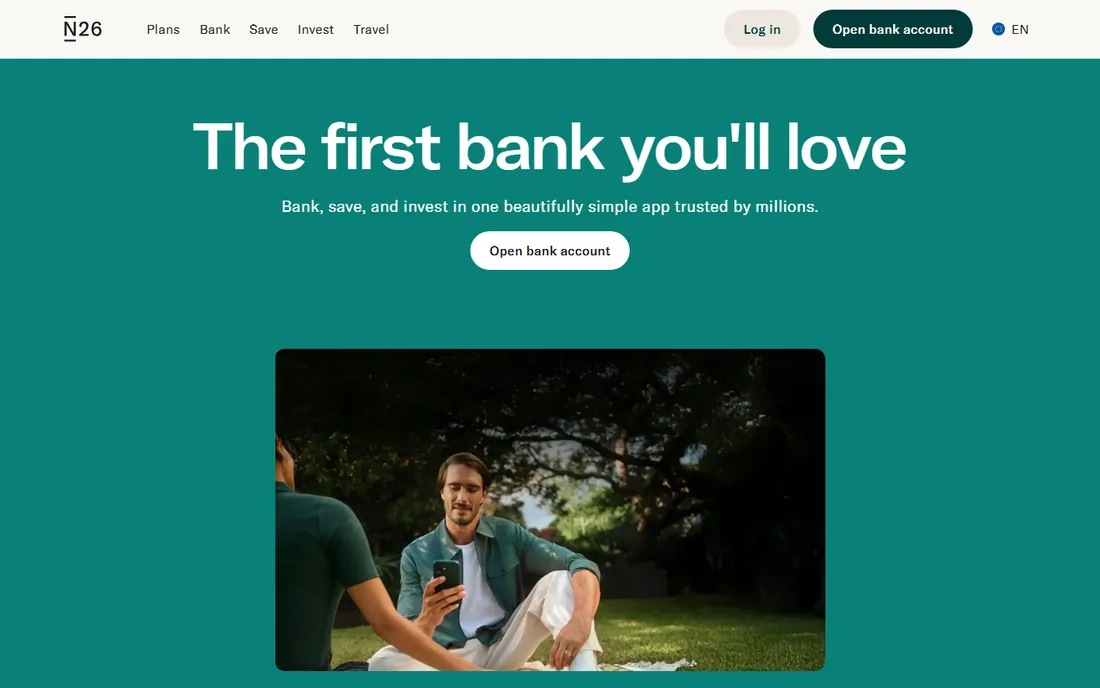 N26 homepage