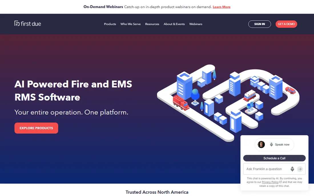 First Due homepage