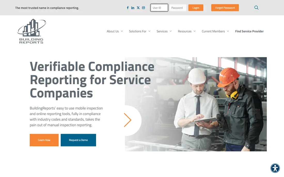 BuildingReports homepage