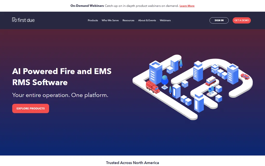 First Due homepage