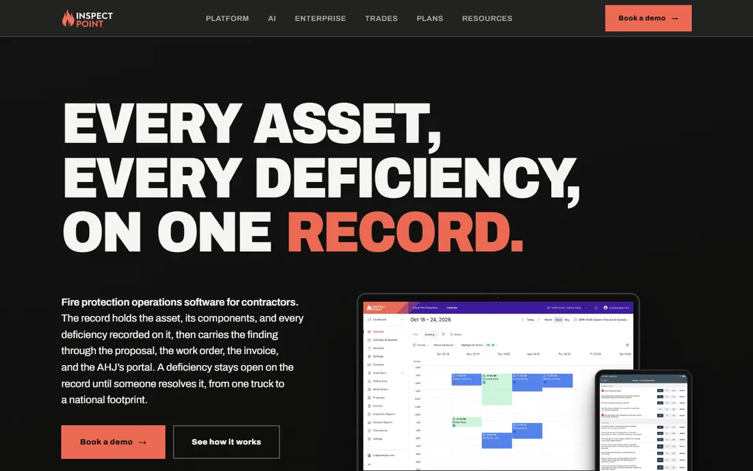 Inspect Point homepage