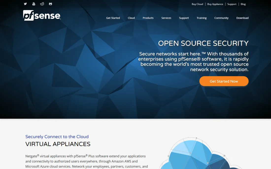 pfSense homepage