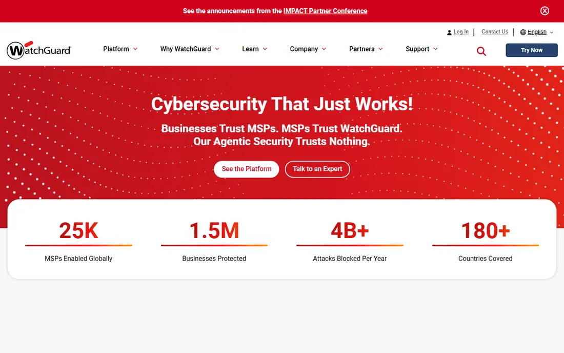 WatchGuard Firebox homepage