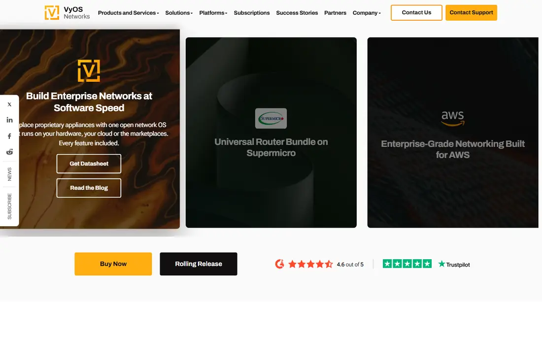 VyOS homepage
