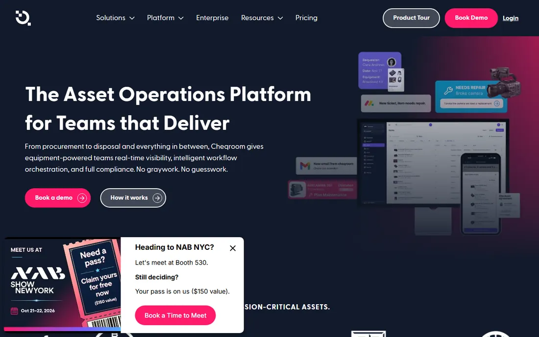 Cheqroom homepage