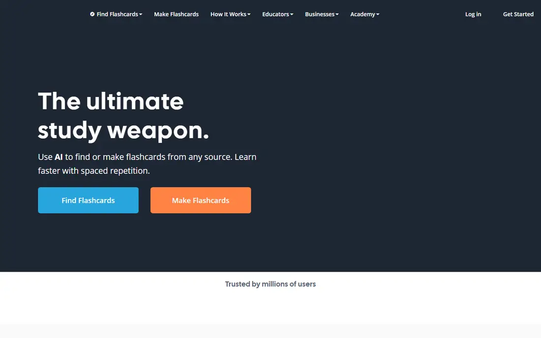 Brainscape homepage