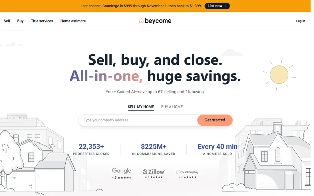Beycome homepage