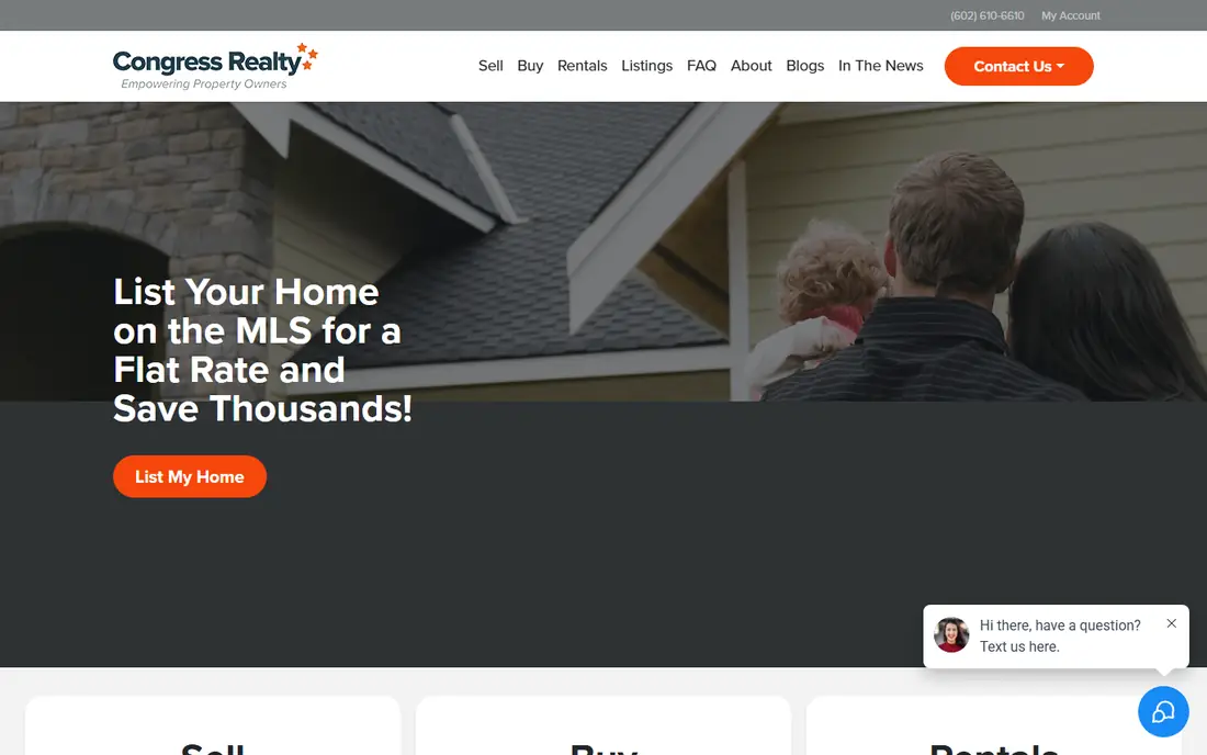 Congress Realty homepage