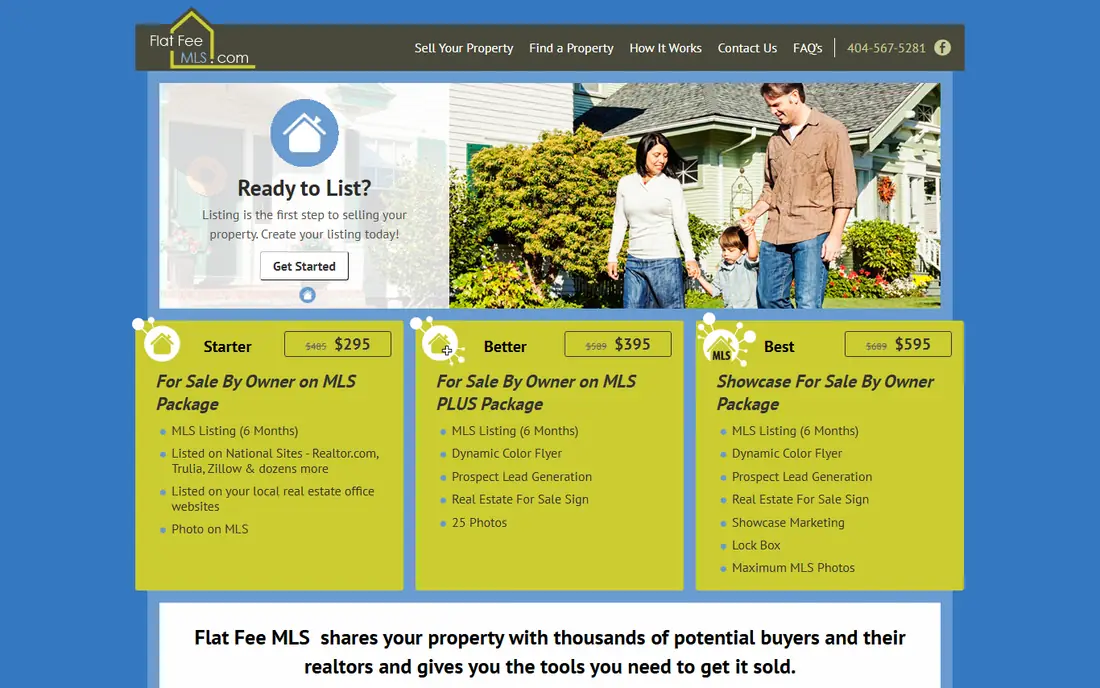 Flat Fee MLS homepage