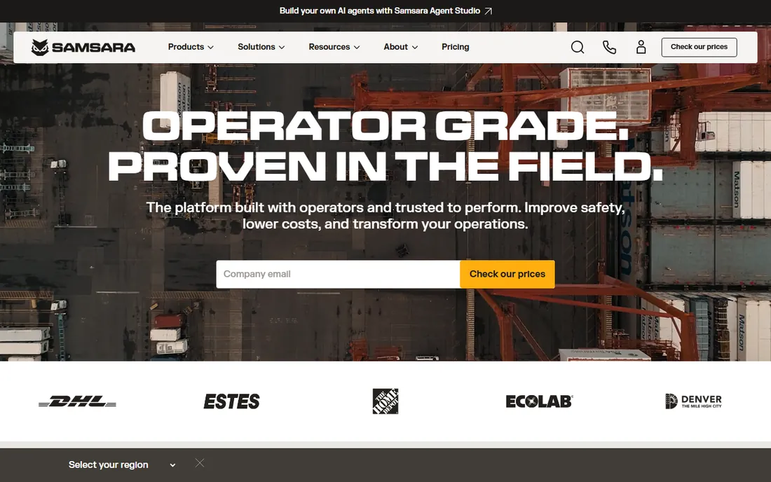 Samsara homepage
