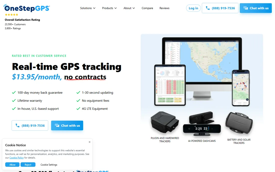 One Step GPS homepage