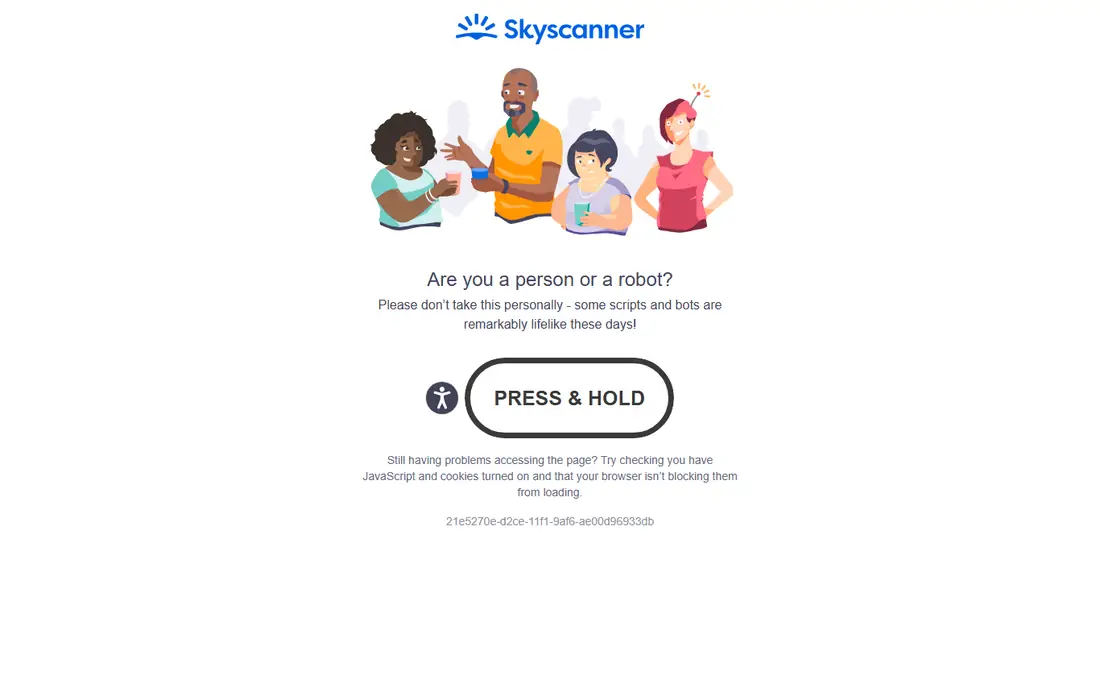 Skyscanner homepage