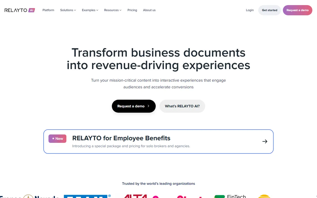 RELAYTO homepage