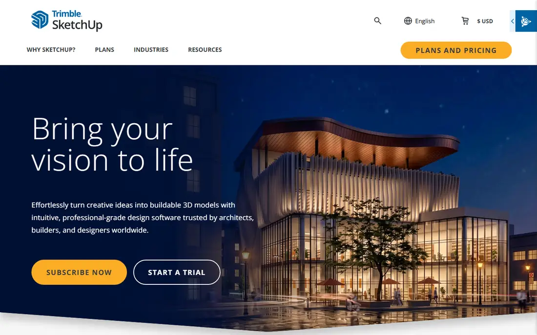 SketchUp homepage
