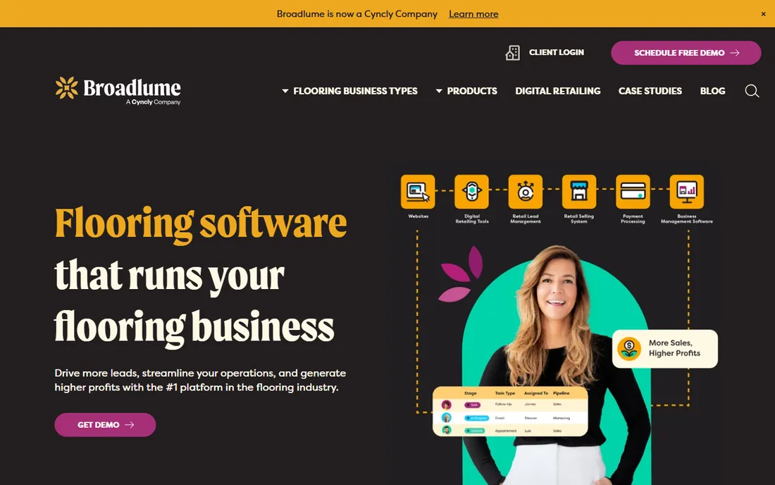Broadlume homepage