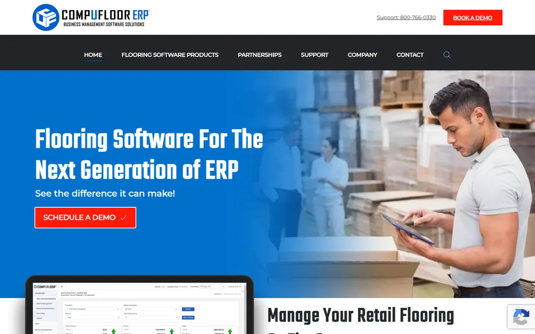 Comp-U-Floor homepage