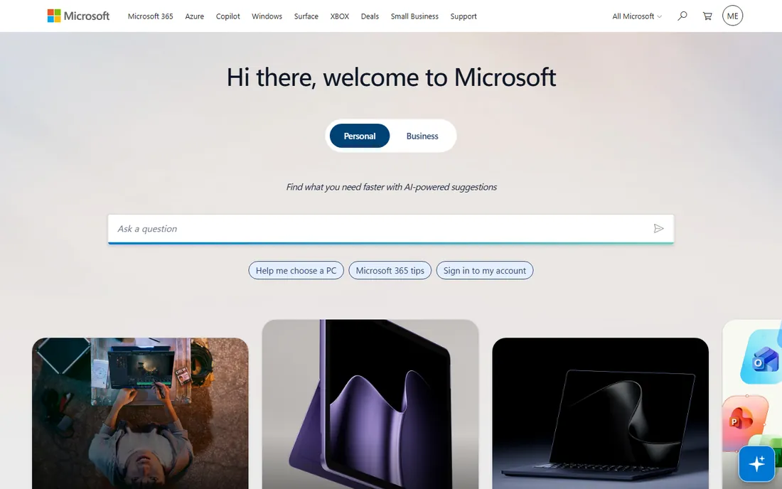 Microsoft Visio homepage