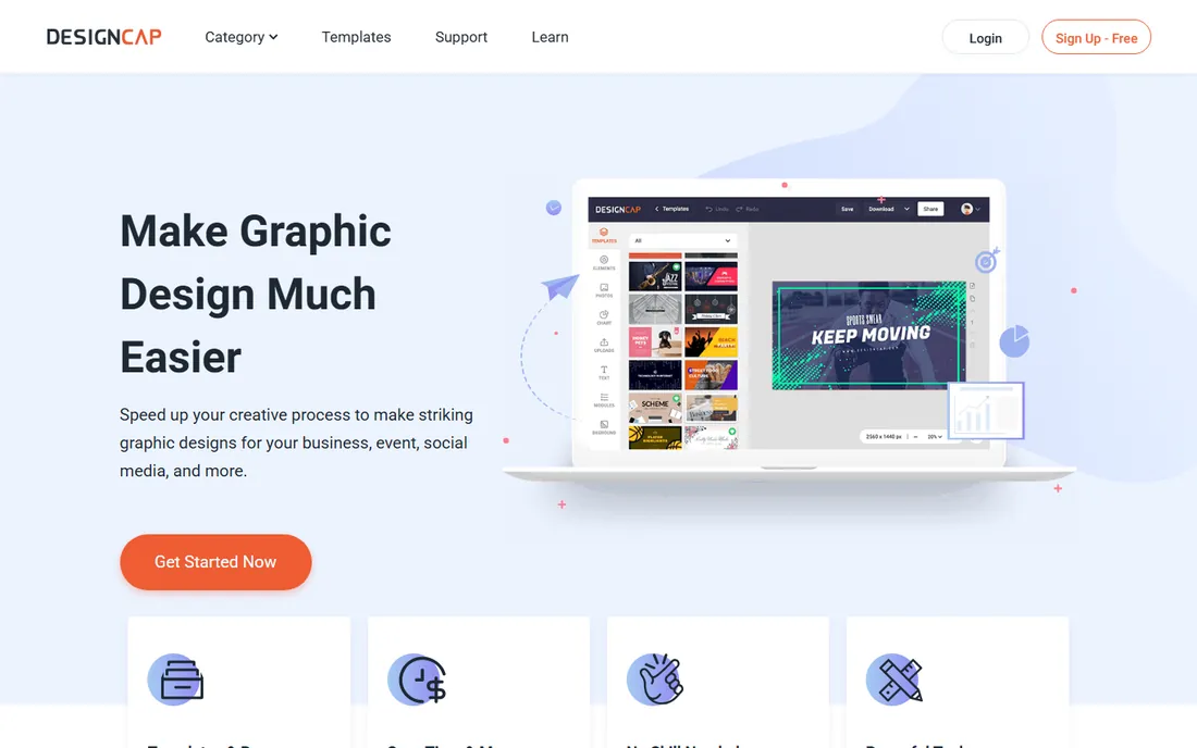 DesignCap homepage