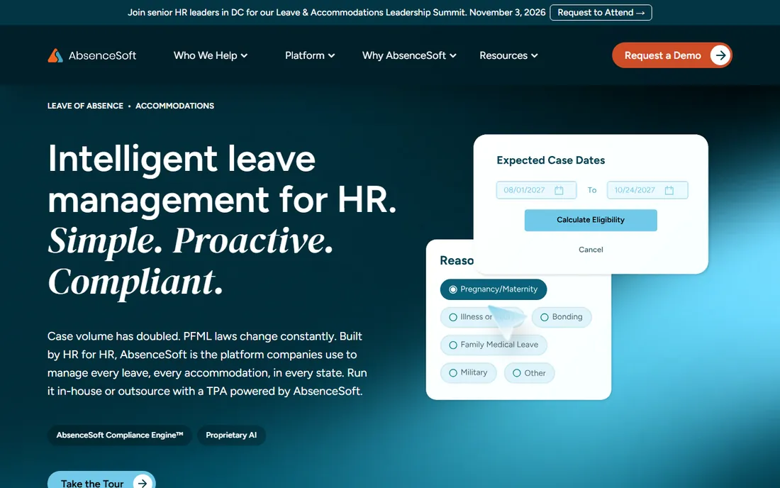 AbsenceSoft homepage