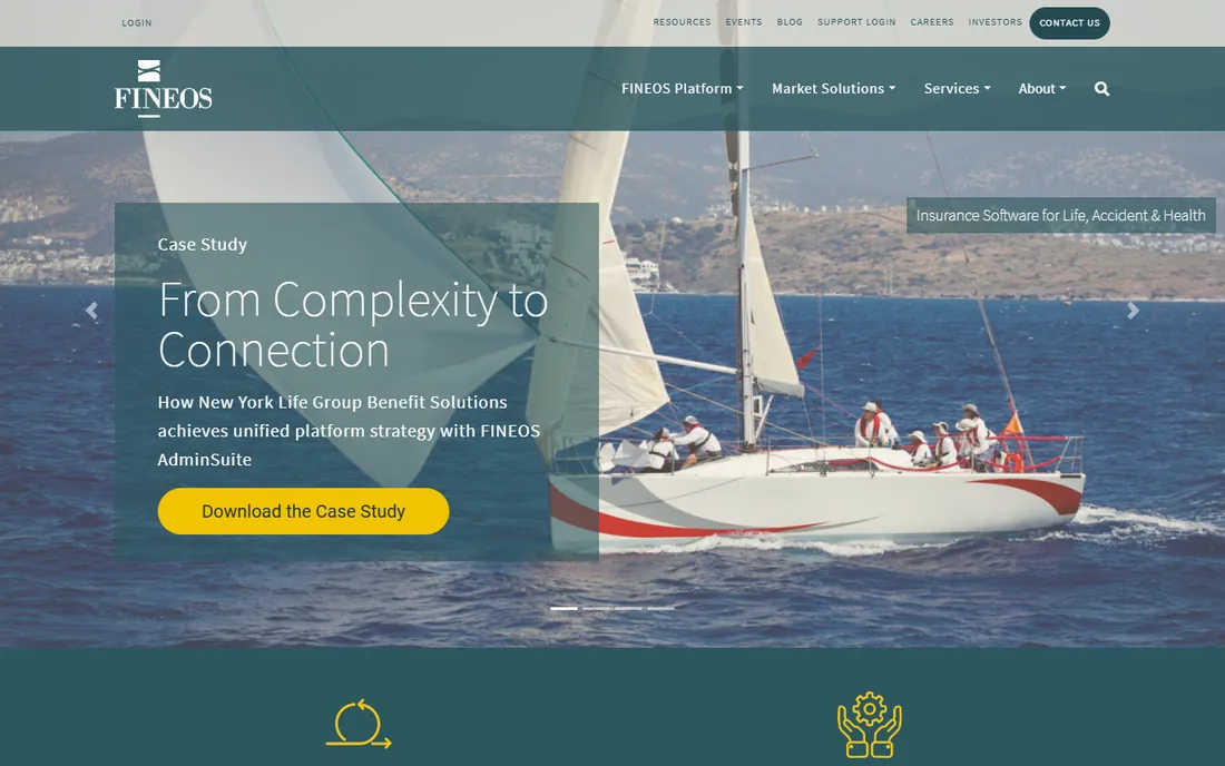 FINEOS Absence homepage