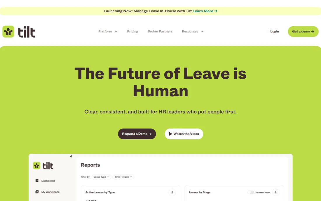 Tilt homepage