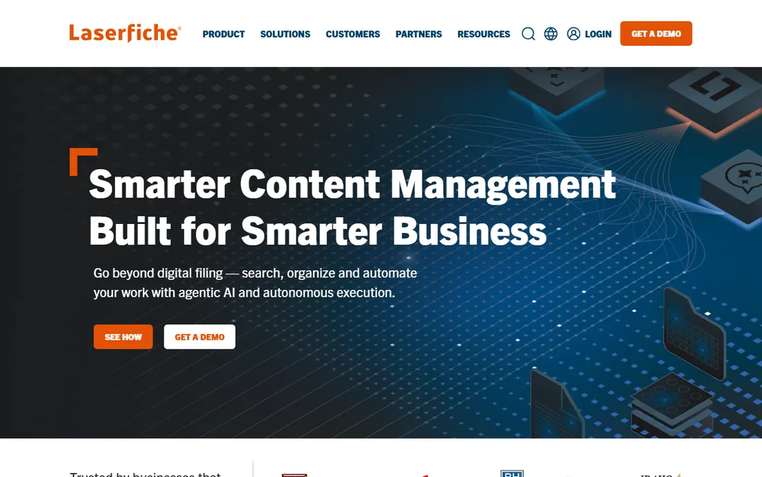 Laserfiche homepage