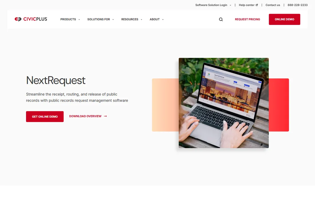 NextRequest homepage