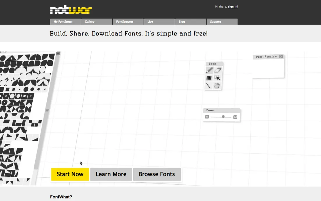 FontStruct homepage