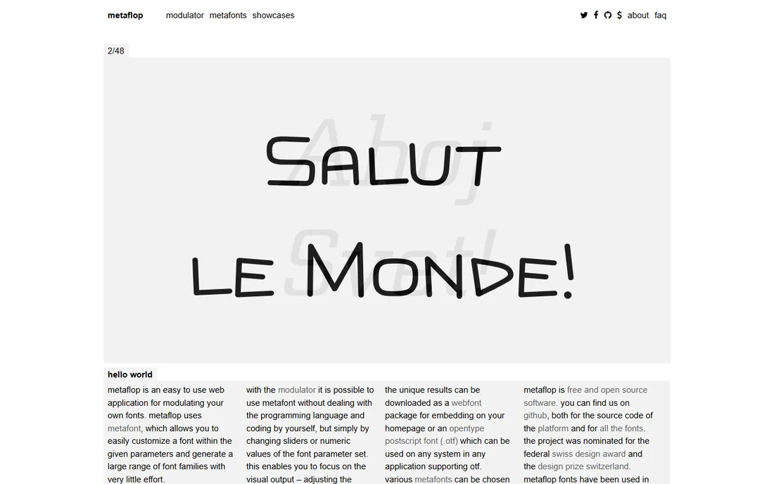 Metaflop homepage