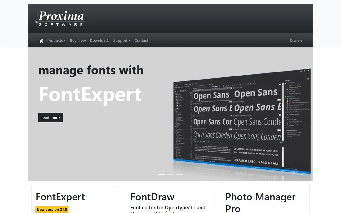 FontExpert homepage