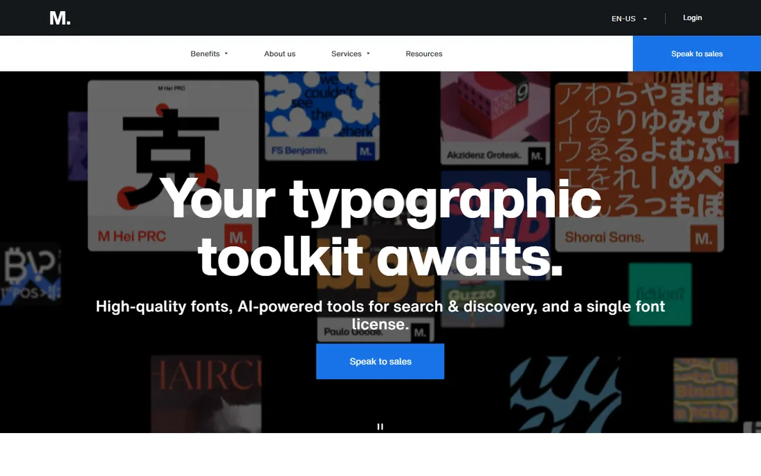 Monotype Fonts homepage