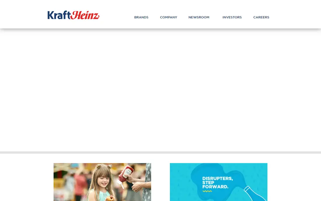 Kraft Heinz homepage