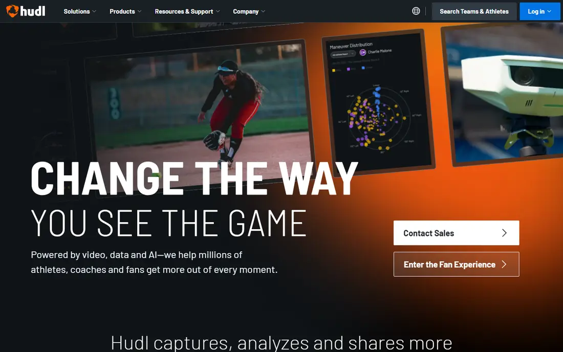 Hudl homepage