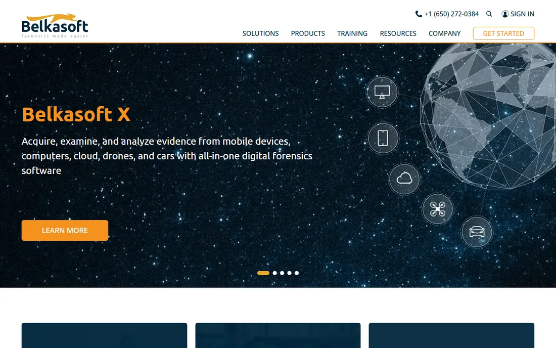 Belkasoft X homepage