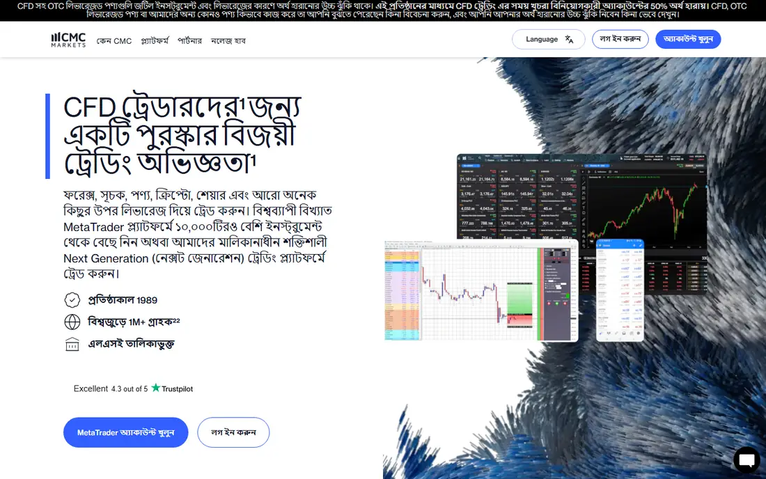 CMC Markets homepage